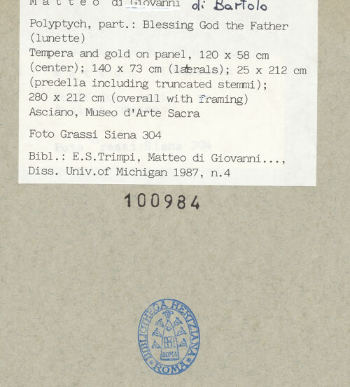 Rückseite von bh100984_recto