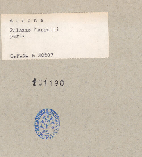 Rückseite von bh101190_recto