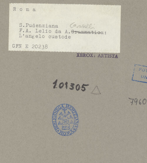 Rückseite von ICCD [https://www.deutsche-digitale-bibliothek.de/content/lizenzen/rv-ez/] Der Schutzengel - , bh101305_recto. Foto.