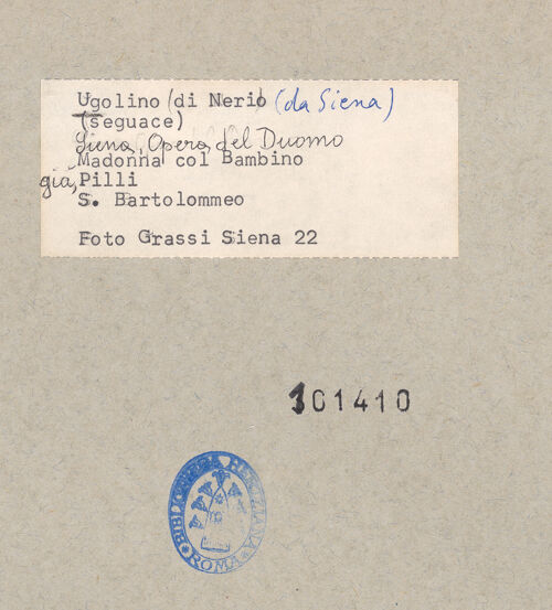 Rückseite von bh101410_recto