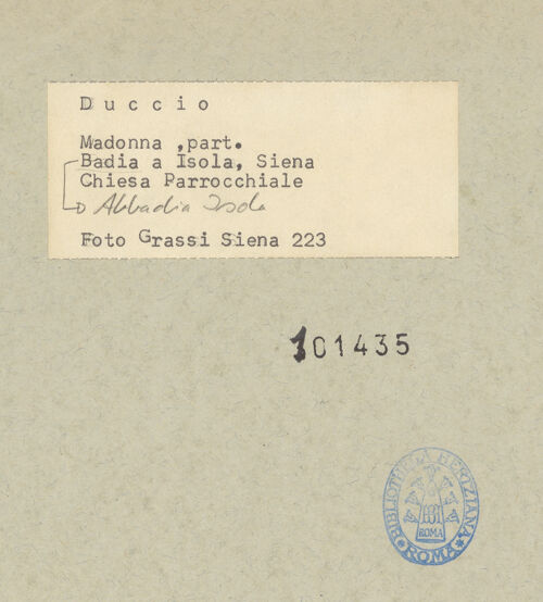 Rückseite von bh101435_recto