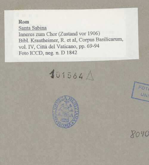 Rückseite von bh101564_recto