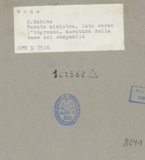 Rückseite von bh101582_recto