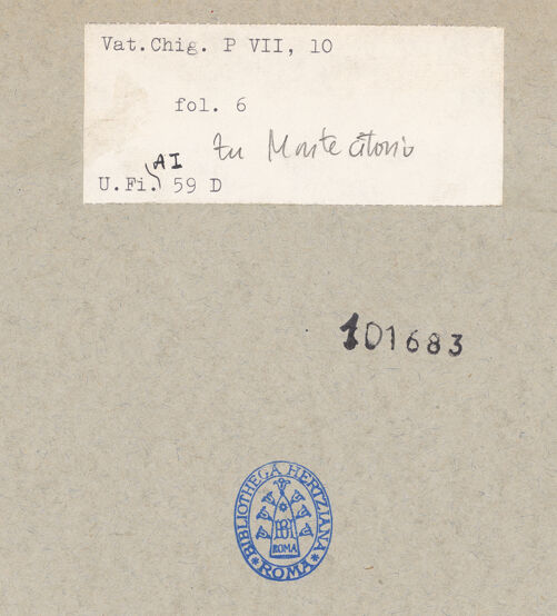 Rückseite von bh101683_recto