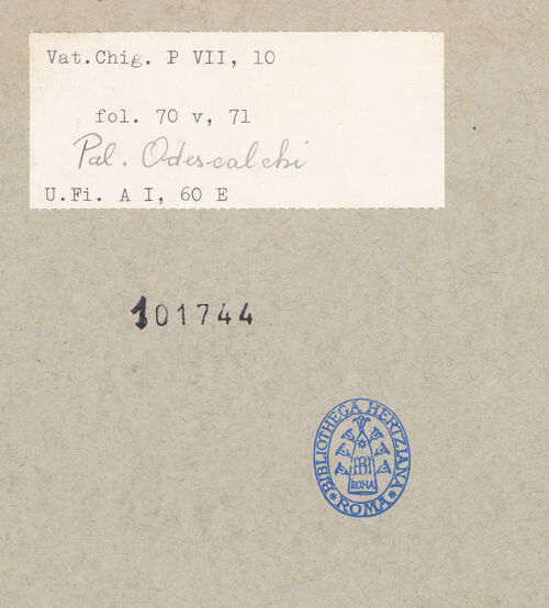 Rückseite von bh101744_recto