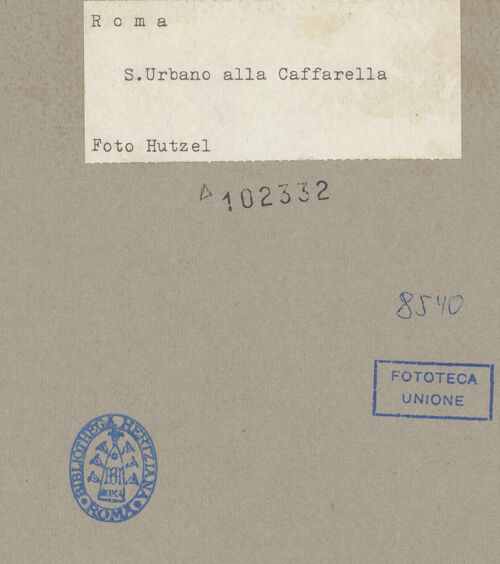 Rückseite von Hutzel, Max [https://rightsstatements.org/page/CNE/1.0/] Szenen aus dem Leben und der Passion Christi, verschiedene Märtyrer und Szenen aus der Vita der Heiligen Urban und CaeciliaVita der Heiligen Urban und Caecilia - Enthauptung des Anolinus, bh102332_recto. Foto: Hutzel, Max.