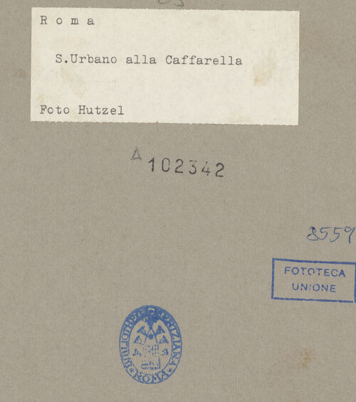 Rückseite von Hutzel, Max [https://rightsstatements.org/page/CNE/1.0/] Szenen aus dem Leben und der Passion Christi, verschiedene Märtyrer und Szenen aus der Vita der Heiligen Urban und CaeciliaVita der Heiligen Urban und Caecilia - Urban lässt den Jupiter-Tempel einstürzen, bh102342_recto. Foto: Hutzel, Max.