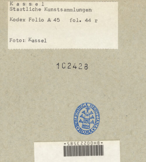 Rückseite von bh102428_recto