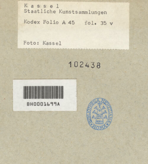 Rückseite von bh102438_recto