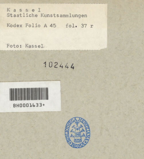 Rückseite von bh102444_recto