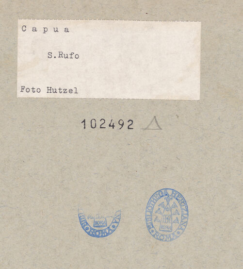 Rückseite von Hutzel, Max [https://www.deutsche-digitale-bibliothek.de/content/lizenzen/rv-ez/] Hand Gottes mit Engeln und Heiligen - Zwei Heiligen, bh102492_recto. Foto: Hutzel, Max.