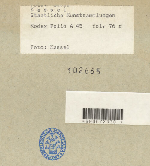 Rückseite von bh102665_recto