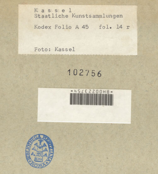 Rückseite von bh102756_recto