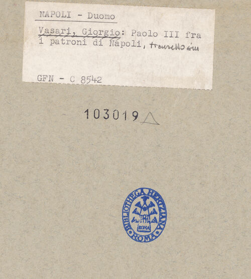 Rückseite von ICCD [https://www.deutsche-digitale-bibliothek.de/content/lizenzen/rv-ez/] Die Schutzheiligen von Neapel - Gesamtansicht, bh103019_recto. Foto.