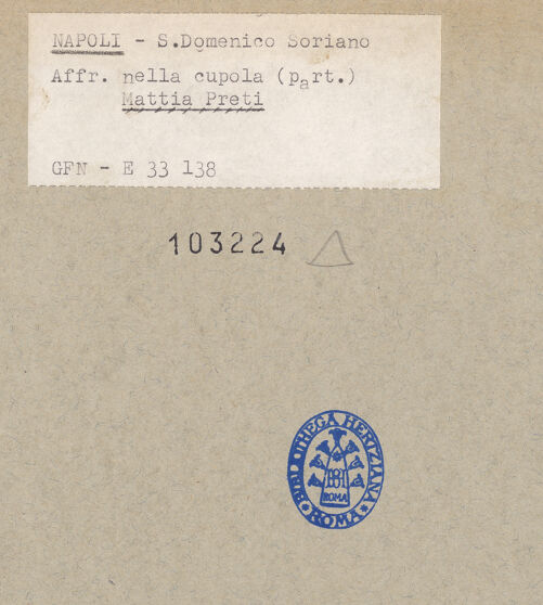 Rückseite von ICCD [https://www.deutsche-digitale-bibliothek.de/content/lizenzen/rv-ez/] Glorie des heiligen Dominikus - Detail, bh103224_recto. Foto.