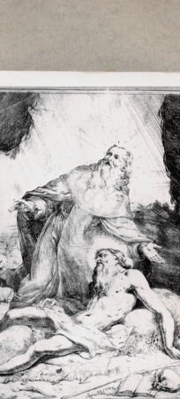 Rückseite von  [http://creativecommons.org/publicdomain/mark/1.0/] Heiliger Antonius und heiliger Paulus - , bh103614. Foto.