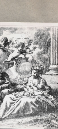 Rückseite von  [http://creativecommons.org/publicdomain/mark/1.0/] Heilige Familie - , bh103664. Foto.