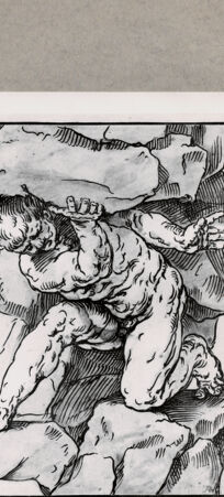 Rückseite von  [http://creativecommons.org/publicdomain/mark/1.0/] Studie zu einem Giganten - , bh103740. Foto.