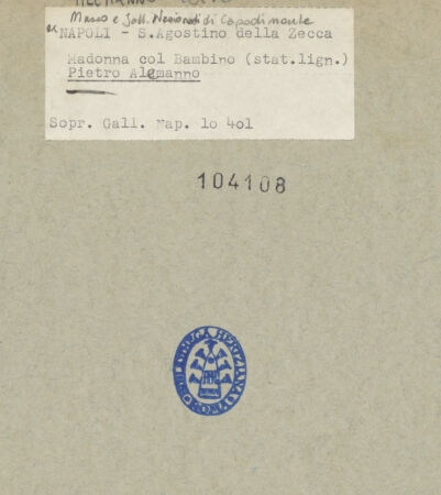 Rückseite von Sopr. BAS NA [https://www.deutsche-digitale-bibliothek.de/content/lizenzen/rv-ez/] Madonna - Seitenansicht, bh104108_recto. Foto.