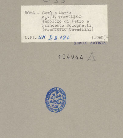 Rückseite von bh104944_recto