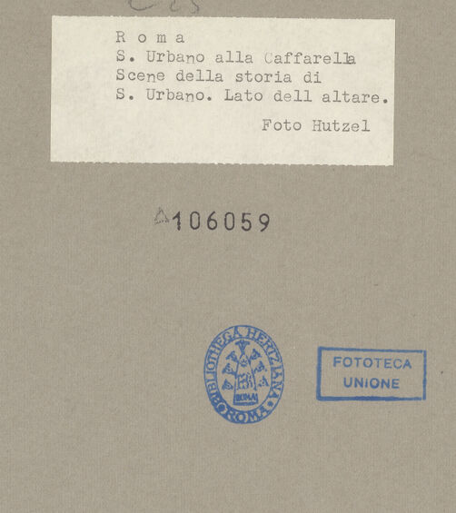 Rückseite von Hutzel, Max [https://rightsstatements.org/page/CNE/1.0/] Szenen aus dem Leben und der Passion Christi, verschiedene Märtyrer und Szenen aus der Vita der Heiligen Urban und CaeciliaVita der Heiligen Urban und Caecilia - Oben: Der heilige Urban tauft den Kerkermeister Anolinus, Martyrium des Anolinus, Urban bringt den Jupiter-Tempel zum Einsturz & Unten: Enthauptung Urbans und seiner Gefährten vor dem Diana-Tempel, bh106059_recto. Foto: Hutzel, Max.