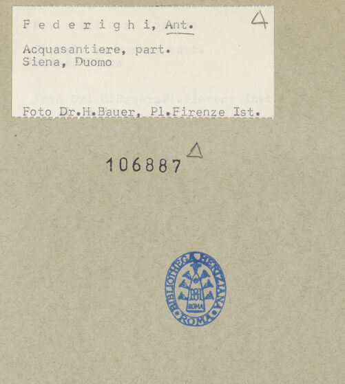 Rückseite von Kunsthistorisches Institut in Florenz