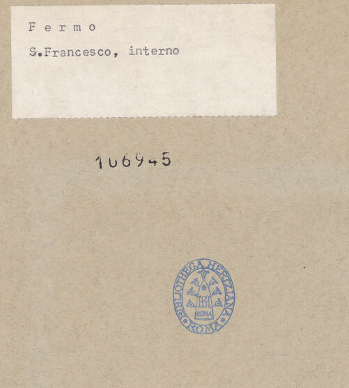 Rückseite von unbekannt [https://www.deutsche-digitale-bibliothek.de/content/lizenzen/rv-fz/] San FrancescoInnenraum - Blick in Richtung Hauptkapelle, bh106945_recto. Foto.