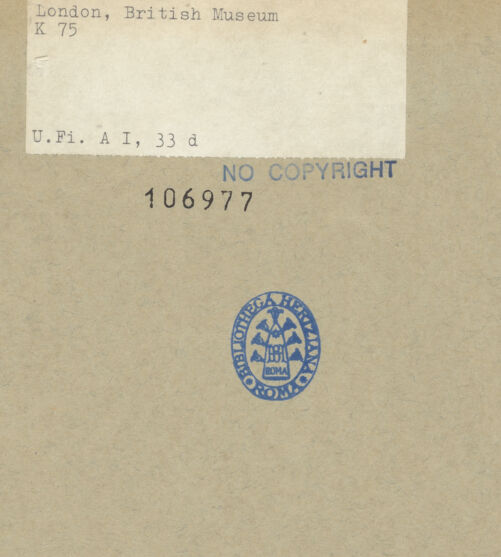 Rückseite von bh106977_recto