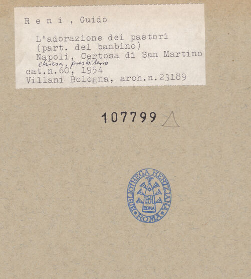 Rückseite von Villani [https://www.deutsche-digitale-bibliothek.de/content/lizenzen/rv-ez/] Geburt Christi und die Anbetung durch die Hirten - Detail: Christuskind, bh107799_recto. Foto: Villani.