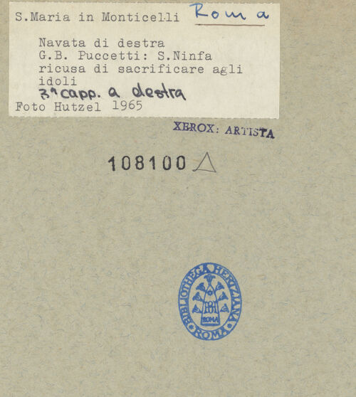 Rückseite von bh108100_recto