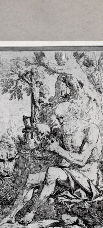 Rückseite von British Museum [https://www.deutsche-digitale-bibliothek.de/content/lizenzen/rv-ez/] Heiliger Hieronymus - , bh112125. Foto.