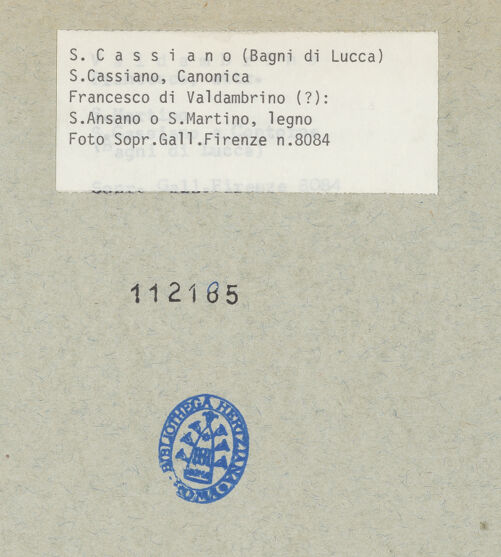 Rückseite von bh112185_recto