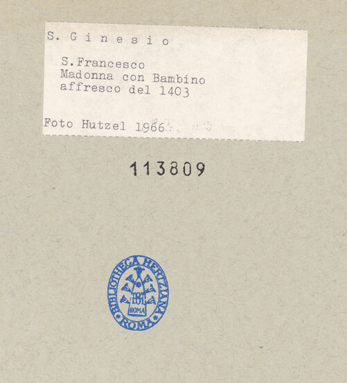 Rückseite von bh113809_recto