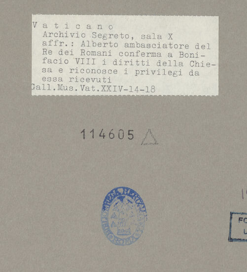 Rückseite von bh114605_recto