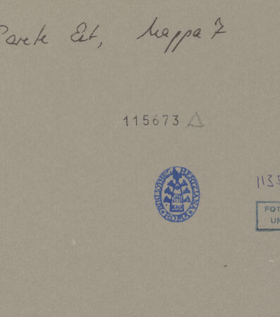 Rückseite von bh115673_recto