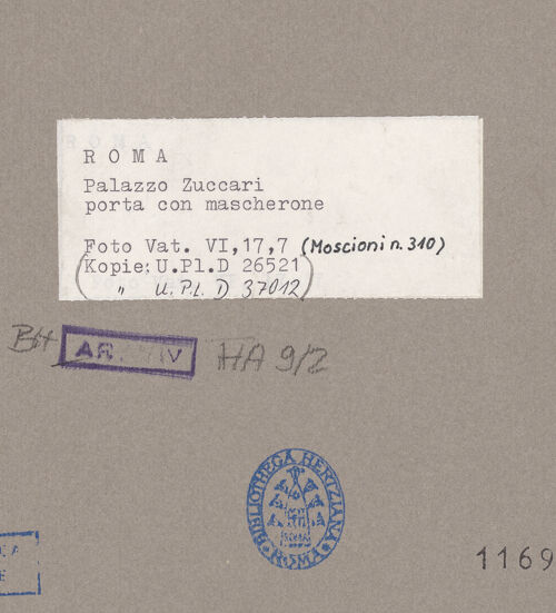 Rückseite von bh116909_recto