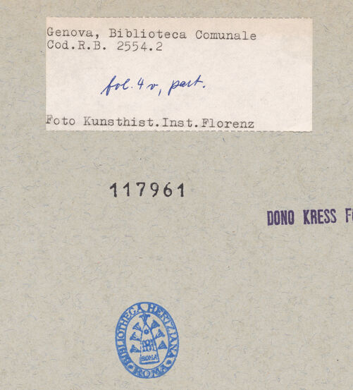 Rückseite von bh117961_recto