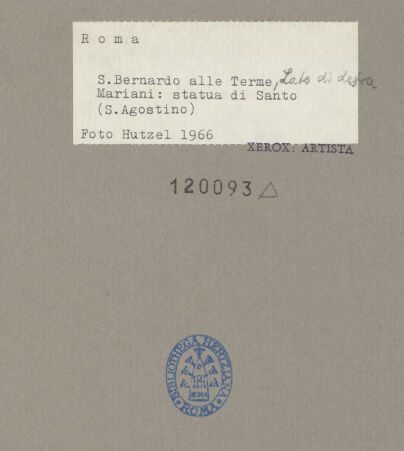 Rückseite von Getty Research Institute? [https://www.deutsche-digitale-bibliothek.de/content/lizenzen/rv-fz/] Engel, Putti und HeiligeHeiliger Augustinus - Gesamtansicht, seitlich, bh120093_recto. Foto: Hutzel, Max.