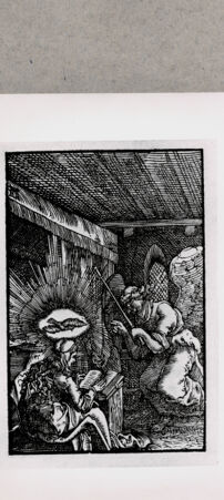 Rückseite von British Museum [https://www.deutsche-digitale-bibliothek.de/content/lizenzen/rv-ez/] Mariä Verkündigung - , bh121105. Foto.