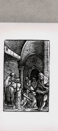 Rückseite von British Museum [https://www.deutsche-digitale-bibliothek.de/content/lizenzen/rv-ez/] Christus unter den Doktoren - , bh121113. Foto.