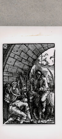 Rückseite von British Museum [https://www.deutsche-digitale-bibliothek.de/content/lizenzen/rv-ez/] Einzug Jesu in Jerusalem - , bh121116. Foto.