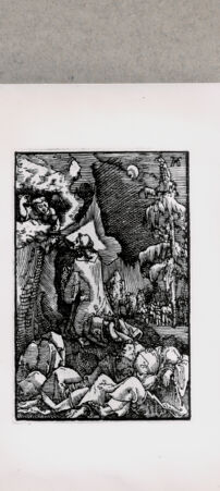 Rückseite von British Museum [https://www.deutsche-digitale-bibliothek.de/content/lizenzen/rv-ez/] Jesus betet im Garten Gethsemane - , bh121118. Foto.