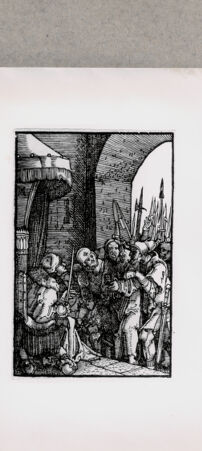 Rückseite von British Museum [https://www.deutsche-digitale-bibliothek.de/content/lizenzen/rv-ez/] Christus vor Pilatus - , bh121122. Foto.