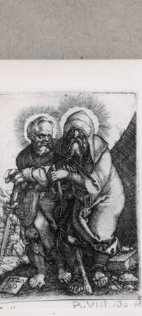 Rückseite von  [http://creativecommons.org/publicdomain/mark/1.0/] Heiliger Simon und heiliger Judas Thaddäus - , bh121326. Foto.