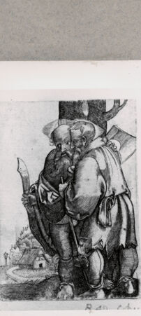 Rückseite von  [http://creativecommons.org/publicdomain/mark/1.0/] Heiliger Bartholomäus und heiliger Matthäus - , bh121327. Foto.