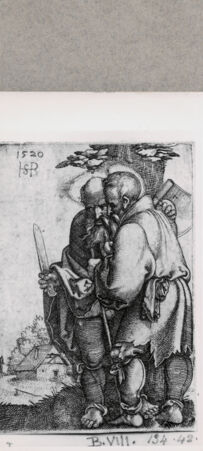 Rückseite von  [http://creativecommons.org/publicdomain/mark/1.0/] Heiliger Bartholomäus und heiliger Matthäus - , bh121328. Foto.