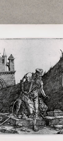 Rückseite von  [http://creativecommons.org/publicdomain/mark/1.0/] Heiliger Hieronymus - , bh121343. Foto.