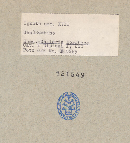 Rückseite von bh121549_recto