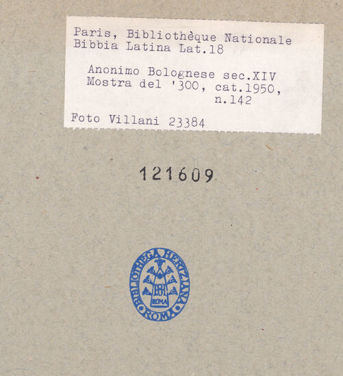 Rückseite von bh121609_recto