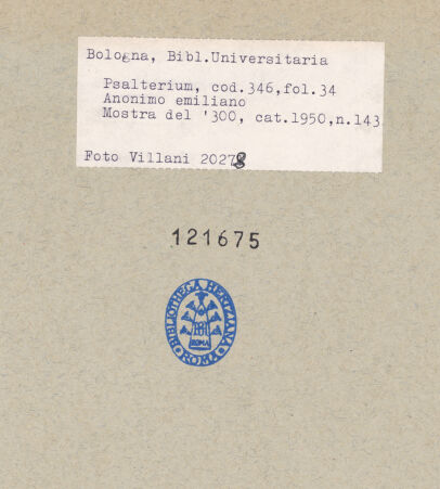 Rückseite von bh121675_recto